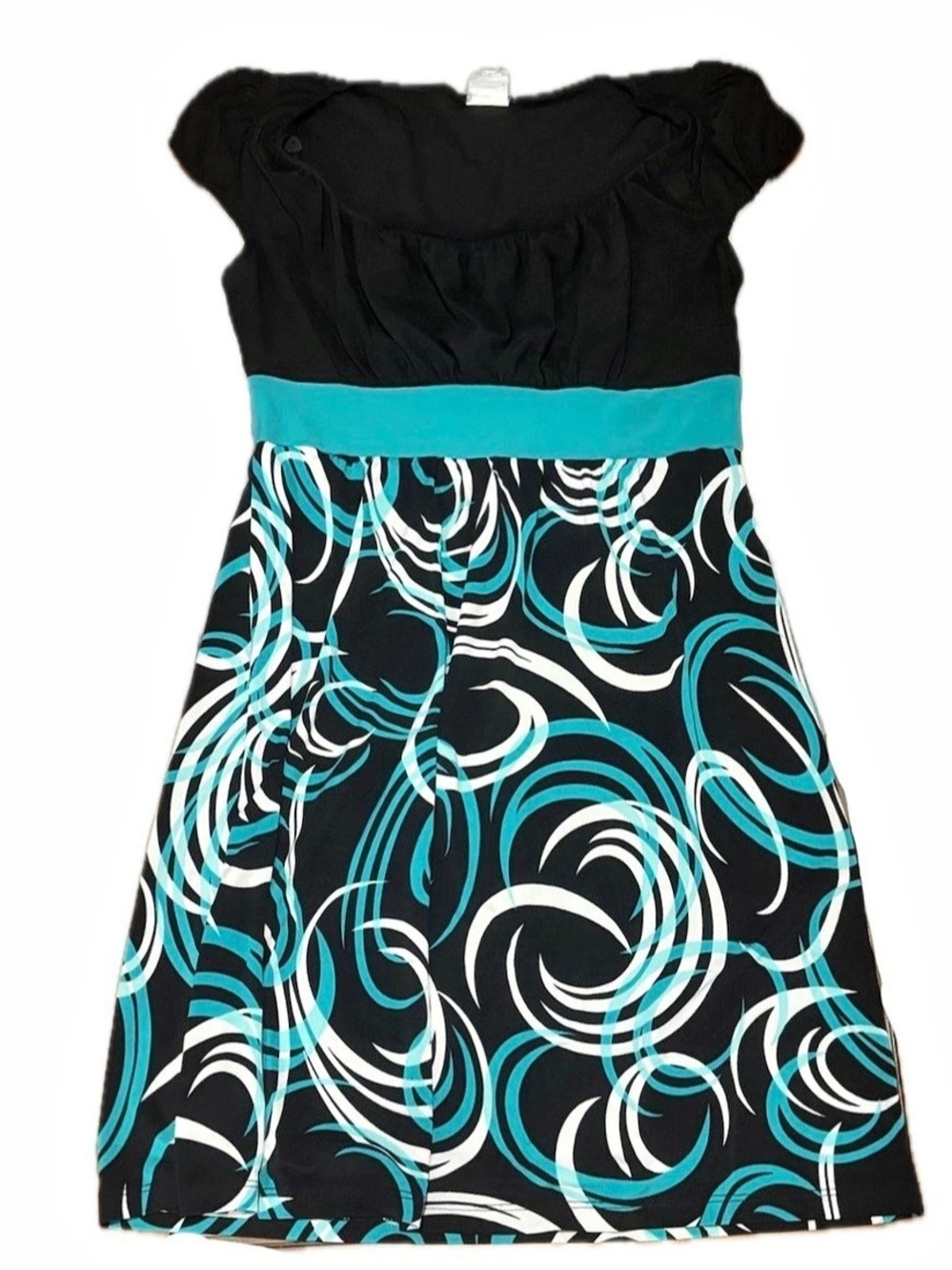 Wrapper Size: L Y2K Abstract Print Mini Dress
